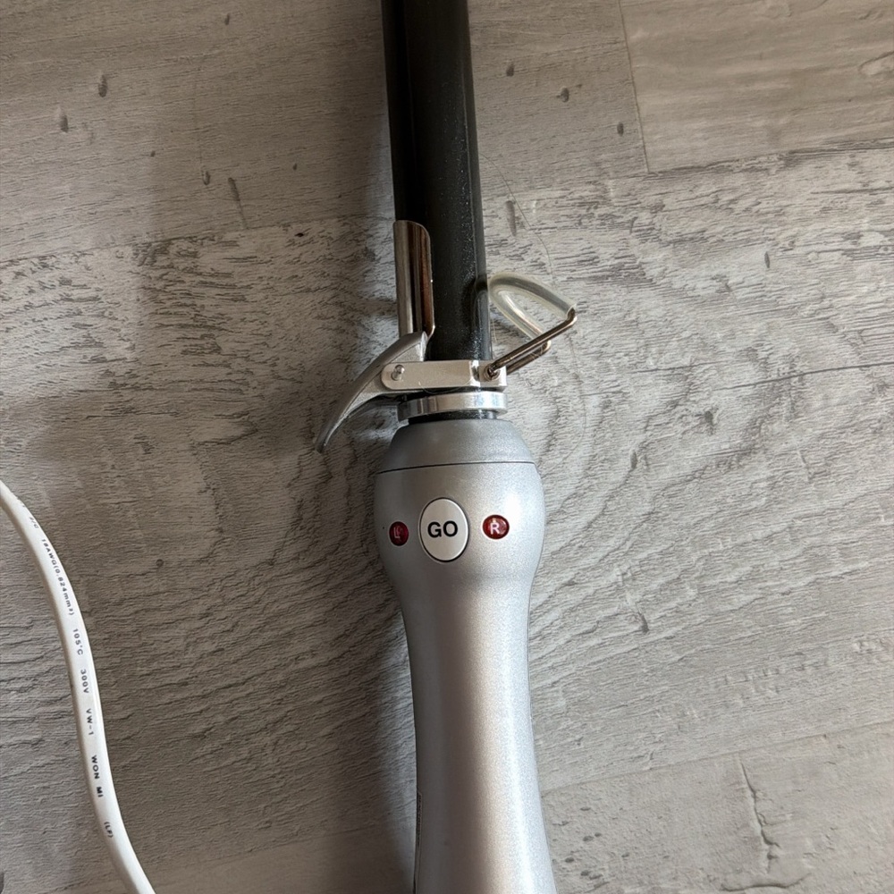 Silver Curling Iron with Black Barrel